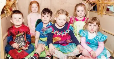  ??  ?? Dressed up for Book Week at Waterford Rise Early Learning Centre were from left, Landon Terrill, Ada Hammond, Luca Pitisano, Josie Soumilas. Bella Murphy and Savannah Davis.