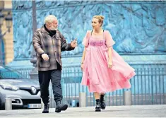  ??  ?? Being given a dressing down: Kim Bodnia and Jodie Comer in ‘Killing Eve’