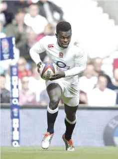  ?? — AFP photo ?? Former England wing Christian Wade has signed for the Buffalo Bills in the next phase of his bid to become an NFL player.