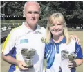  ??  ?? Double joy: Robert and Elaine Hastings won Mixed Pairs