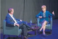  ?? Nicola Sturgeon interviewe­d by Matt Forde. ?? PA.