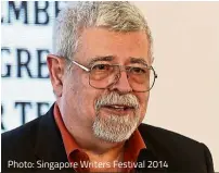  ?? Photo: Singapore Writers Festival 2014 ??