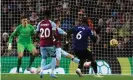  ?? ?? Paul Pogba fires Manchester United into the lead. Photograph: Dave Howarth/CameraSpor­t/Getty Images