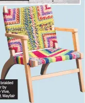  ??  ?? Frida Kahlo picture, reduced from £55 to £50, Alexander & Pearl Abrams braided armchair by Latitude Vive, £269.99, Wayfair