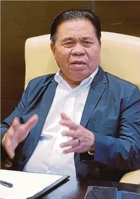  ??  ?? Moro Islamic Liberation Front chairman Murad Ibrahim says only by having in place a sound economy and livelihood for the people can there be lasting peace.