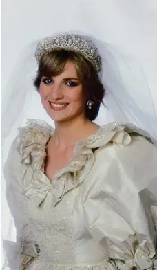  ?? PHOTO: LICHFIELD/GETTY IMAGES ?? Diana Princess of Wales on her wedding day.