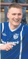  ??  ?? Peterhead striker Rory McAllister.