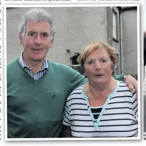  ??  ?? LEFT: Teresa Flaherty with Terry Hayes at the Calry 5K run in September 2016. ABOVE: Teresa Flaherty with Joan Scanlon at Sligo Races in 2014.