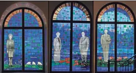  ?? FORT WORTH STAR-TELEGRAM VIA AP ?? A composite of windows made for the chapel.