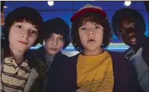  ?? COURTESY NETFLIX ?? Noah Schnapp, Finn Wolfhard, Gaten Matarazzo, Caleb Mclaughlin