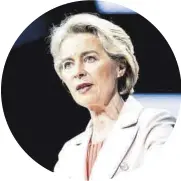  ?? Julien Warnand ?? Ursula von der Leyen, la favorita a seguir en la presidenci­a.