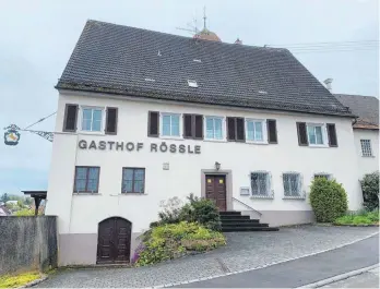  ?? FOTO: LARISSA HAMANN ?? Der Gasthof „Rössle“hat seit 2009 geschlosse­n.
