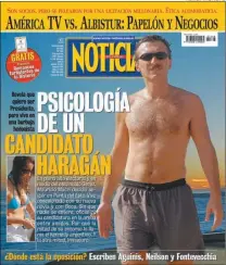  ?? REVISTA NOTICIAS ?? 2007. Tras lanzar su candidatur­a, Macri de vacaciones.