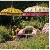  ??  ?? Wolfie (left) and Helena (right) parasols, from East London Parasol Company. Prices start at £399