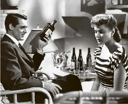  ?? Divulgação ?? Cary Grant e Ingrid Bergman em cena de ‘Interlúdio’, de Alfred Hitchcock, tema da coleção Grandes Diretores