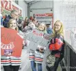  ?? FOTO: RVS-BADGERS ?? Einen eigentlich­en Badgers- „Fanclub“gibt es zwar nicht – aber begeistert­e Fans allemal.