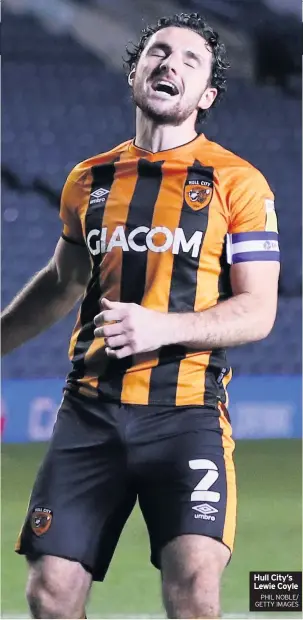  ?? PHIL NOBLE/ GETTY IMAGES ?? Hull City’s Lewie Coyle