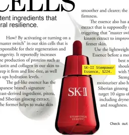  ??  ?? SK-II Stempower Essence, $224.