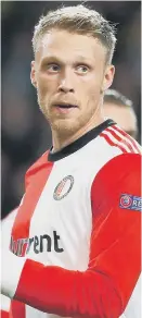  ??  ?? Feyenoord’s Nicolai Jorgensen.