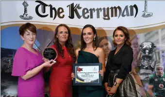  ??  ?? Winners of the Best Innovation in Business Award were Expressive Play &amp; Therapy Centre, Kilflynn. From left Breda O’Dwyer (sponsor IT Tralee &amp; Tom Crean Business Centre); Edel Lawless, and Kathleen O’Sullivan (The Kerryman).