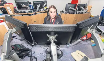  ?? Picture: Steven Brown. ?? Beth Clark hard at work in the new control centre on Macalpine Road.