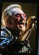  ?? FOTO: AP ?? Bono i spidsen for U2, der naeste år optraeder på dansk grund for første gang siden 2010.