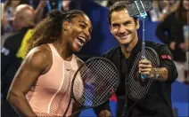 ??  ?? (L-R) Serena Williams and Roger Federer.