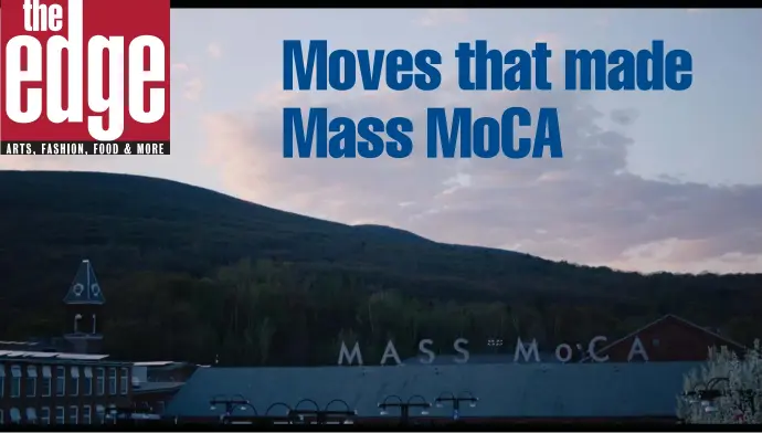  ?? PHoTos courTesy Kino lorBer ?? NORTH ADAMS FAMILY: Former mills make up part of Mass MoCA, as seen in the documentar­y ‘Museum Town.’ Below, an art installati­on takes shape in the film.