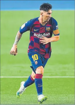  ?? FOTO: GETTYA ?? Leo Messi tiene contrato con el FC Barcelona hasta el 30 de junio de 2021