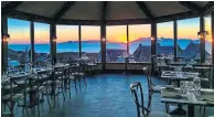  ??  ?? ● Sunset from the terrace at the West Highland Hotel in Mallaig