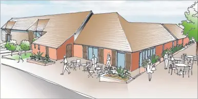  ??  ?? An artist’s impression showing how Repton Manor Barn could look