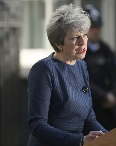  ??  ?? British Prime Minister Theresa May