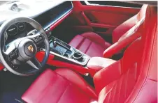  ??  ?? Fans will find a more modern interior in the 2021 911 Turbo S.