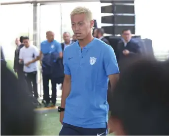  ?? JORGE SÁNCHEZ ?? Keisuke Honda, mediocampi­sta y delantero, provenient­e del AC Milan.