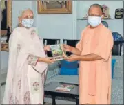  ?? SOURCED ?? Chief minister Yogi Adityanath on Thursday evening called on Governor Anandiben Patel at Raj Bhawan. The chief minister’s office said it was a courtesy call.