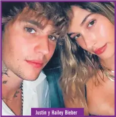  ??  ?? Justin y Hailey Bieber