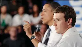  ?? FOTOS: AFP. ?? POLÍTICO. El CEO de Facebook tuvo encuentros en los últimos meses con Barack Obama (izquierda) y el presidente de México Enrique Peña Nieto (arriba). Este año recorrerá EE.UU."para escuchar a la gente".