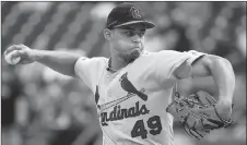  ?? AP PHOTO ?? Rookie reliever Jordan Hicks is 2-1 with a 1.75 earned-run average for St. Louis this season.