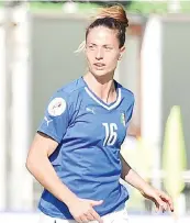  ?? ARCHIVIO FIGC/GETTY IMAGES ?? Raffaella Manieri, difensore, 28 anni