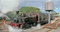  ?? TED MARSHALL ?? It could be 2021 before the sight of one of the DCDR’s two Orenstein & Koppel 0-4-0Ts working a service between Downpatric­k and Inch Abbey will be seen again. Consequent­ly, the railway has launched an appeal to help it through the year.