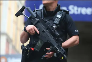  ??  ?? Armed police responded to the 999 call which suggested a man had a gun