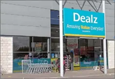  ??  ?? The Dealz store in Wexford Retail Park, Clonard.