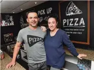  ?? Arnold Gold/Hearst Connecticu­t Media ?? Pasta Avest & Pizzeria owners Neco Lopez and his wife, Sarah, in the restaurant in Guilford on Feb. 21.