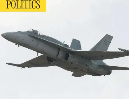  ?? QUINN ROONEY / GETTY IMAGES ?? Ottawa has announced it will buy used F-18 fighter jets from Australia after abandoning an earlier plan to buy new Super Hornet jets from Boeing.