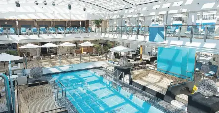  ??  ?? One of the highest-rated luxury ships in the world, Hapag-Lloyd Cruises flagship Europa 2 has just undergone her most radical refit, including a redesigned spa and sauna area. — AARON SAUNDERS