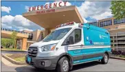  ?? Ryan smith, Floyd Medical center ?? The Atrium Health teal replaced the Floyd Medical Center green on ambulances this year as part of a rebranding strategy.
