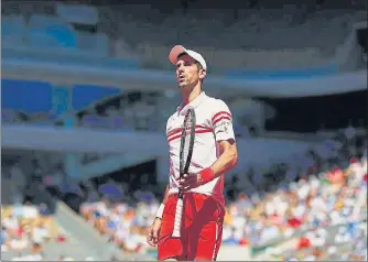  ?? GETTY IMAGES ?? Novak Djokovic of Serbia defeated Stefanos Tsitsipas of Greece 6-7(6), 2-6, 6-3, 6-2, 6-4 in the French Open final on Sunday.