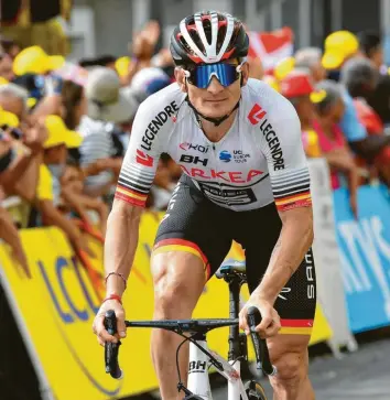  ?? Foto: David Stockmann, dpa ?? Elf Etappen konnte André Greipel bei der Tour de France insgesamt gewinnen. Doch in der Auflage 2019 ging der Sprinter bislang komplett leer aus.