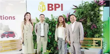  ?? PHOTO BY BPI ?? The Bank of the Philippine Islands launches the Green Solutions program, a pioneering step in sustainabl­e financing allowing sustainabl­e housing and electric vehicles accessible to many.