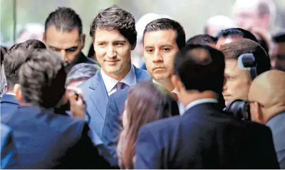  ?? CARLOS JASSO/REUTERS ?? Justin Trudeau, primer ministro de Canadá, llamó el viernes en el Senado a incluir en la renegociac­ión del TLC “normas laborales progresist­as”.